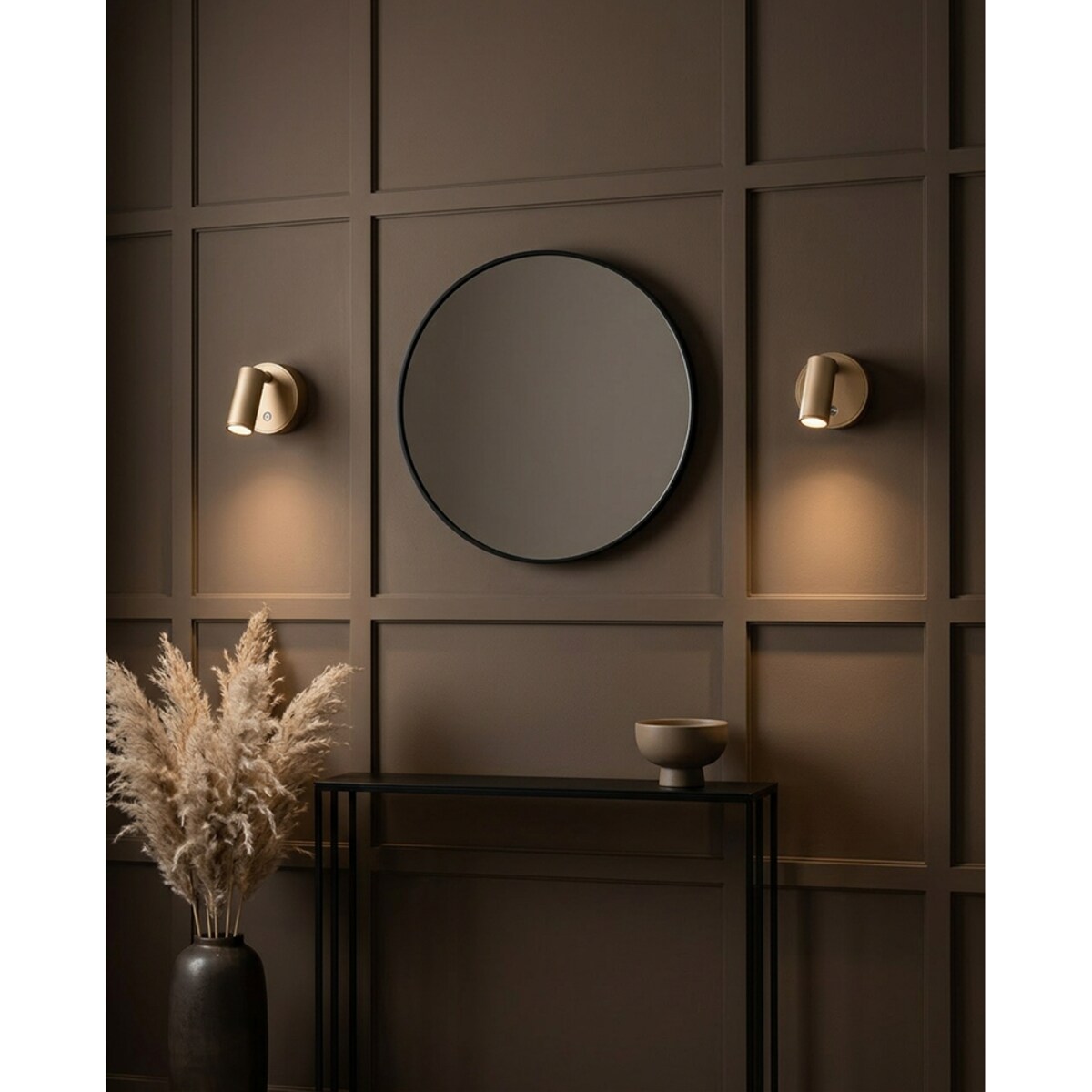 Lampa ścienna SHP PICKET LED złota 3 barwy światła