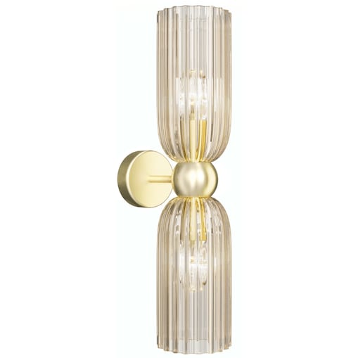Lampa naścienna z kloszami Antic MOD302WL-02CG szkło złoty