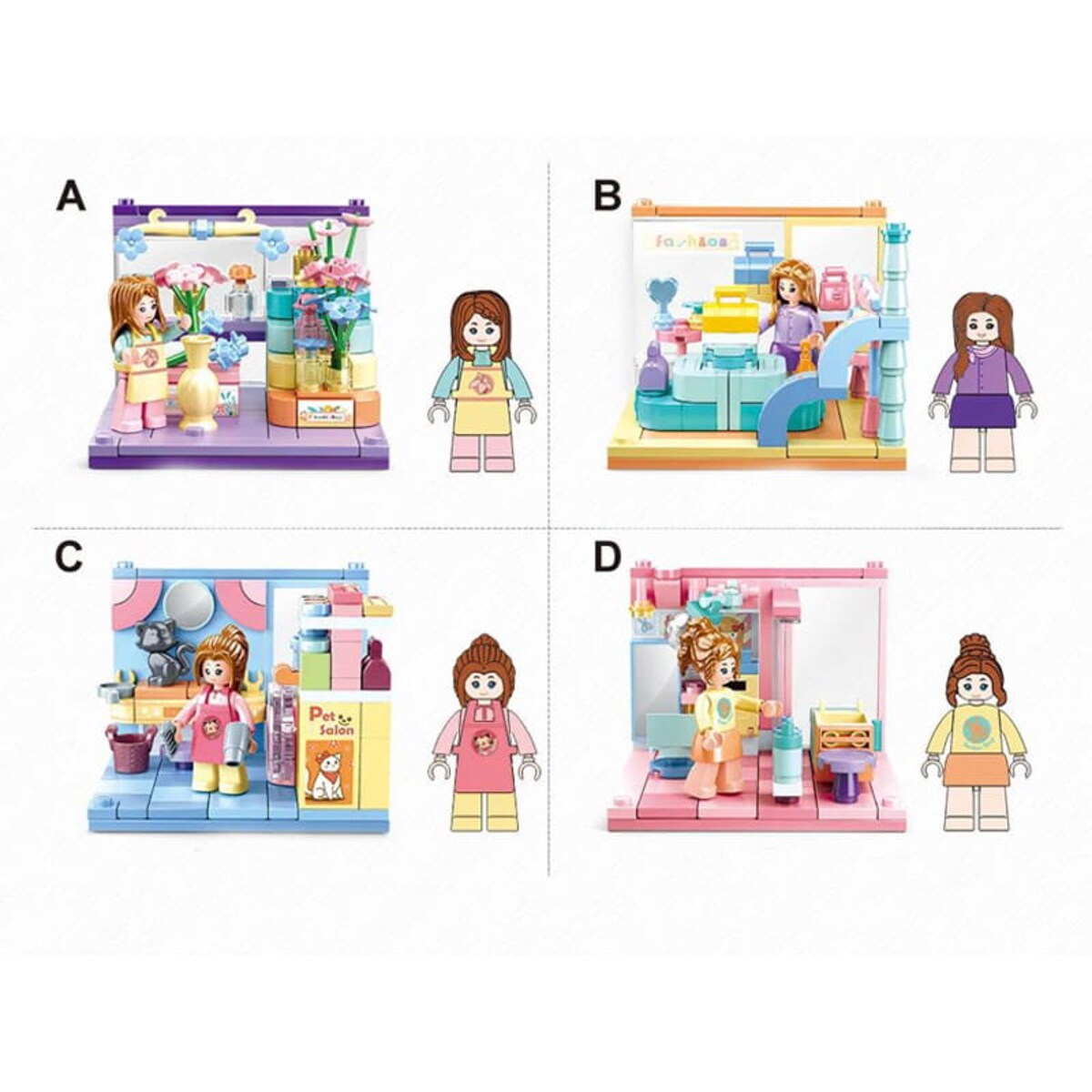 SKLEPIK - mini pokoik klocki - Sluban - 111 elementów