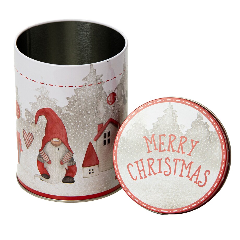 Puszka Na Ciastka Pierniki Herbatę Zestaw Świąteczne Boże Narodzenie Krasnale