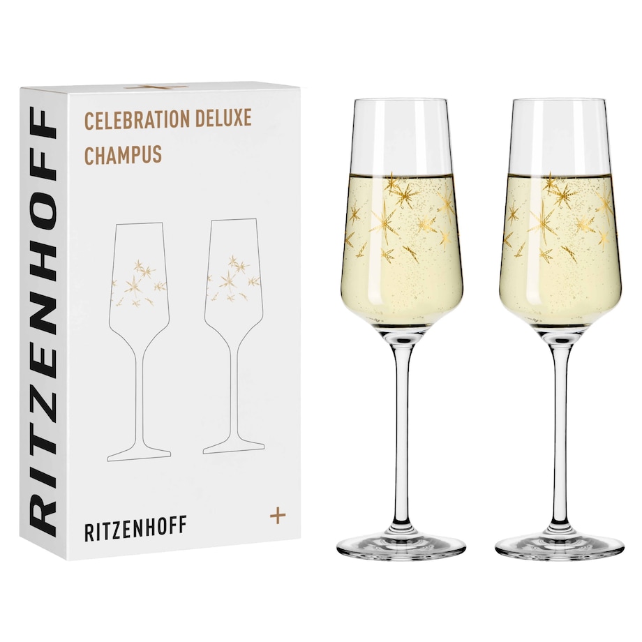 Zestaw 2 kieliszków do szampana Celebration, Sonja Eikler
