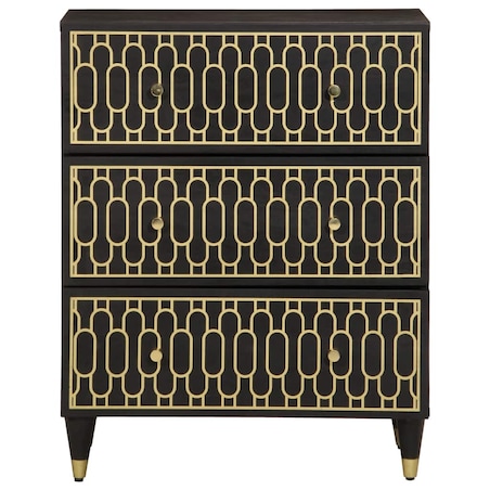 vidaXL Szafka, 60x33x75 cm, lite drewno mango