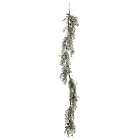 Girlanda długa 150x20x10 cm PULA-4 biało-zielono-brązowa