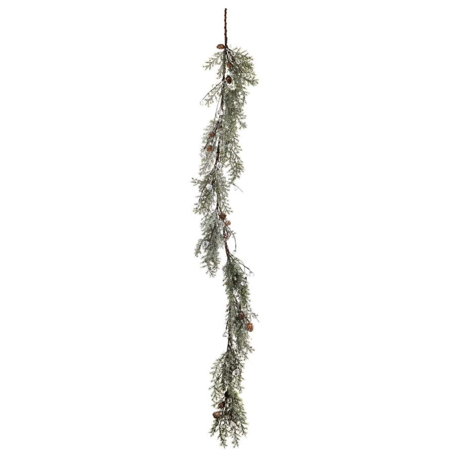 Girlanda długa 150x20x10 cm PULA-4 biało-zielono-brązowa