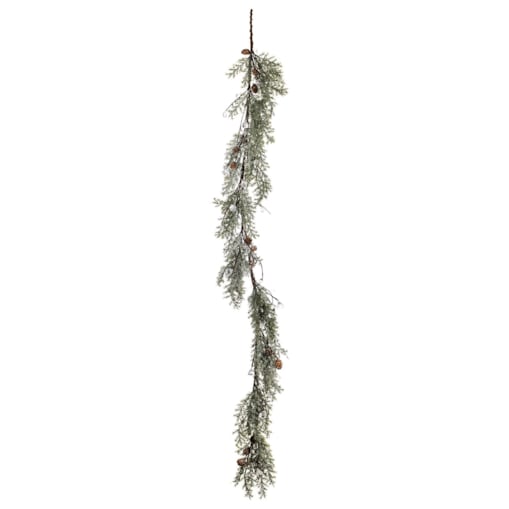 Girlanda długa 150x20x10 cm PULA-4 biało-zielono-brązowa