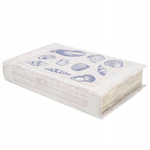 PUDEŁKO KSIĄŻKA FAŁSZYWA MUSZLE ORGANIZER NA DROBIAZGI BIŻUTERIĘ PREZENT