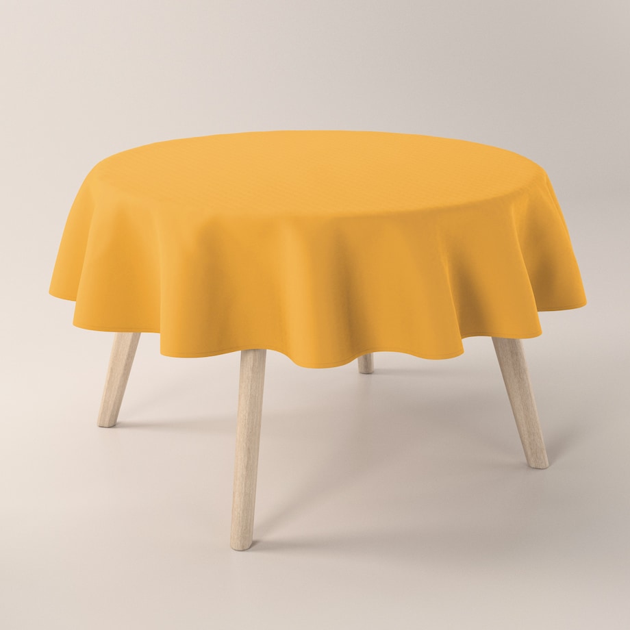 Obrus okrągły 160 x 160 cm miodowy