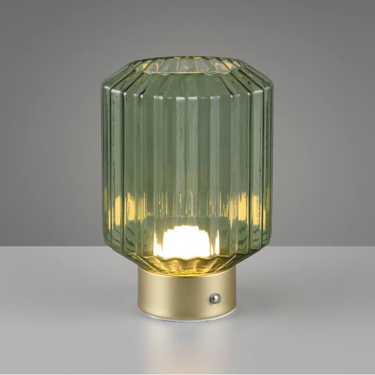 Szklana lampka nocna Lord R57761115 RL Light LED 2W 3000K złota zielona