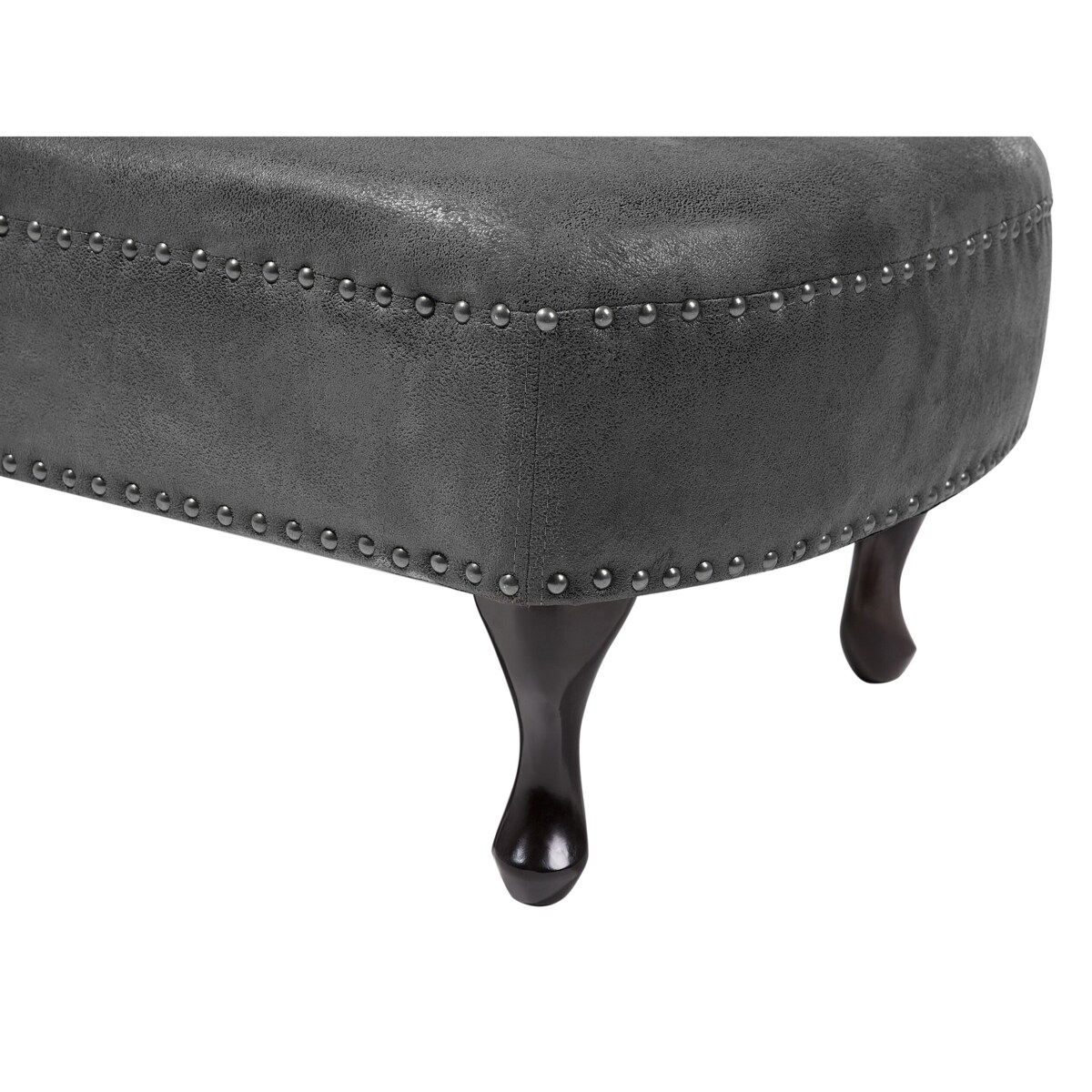 Szezlong eko zamsz lewostronny szary NIMES