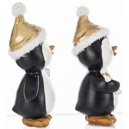 Dekoracja para pingwinków 9x5x3,5 cm PINGUINI