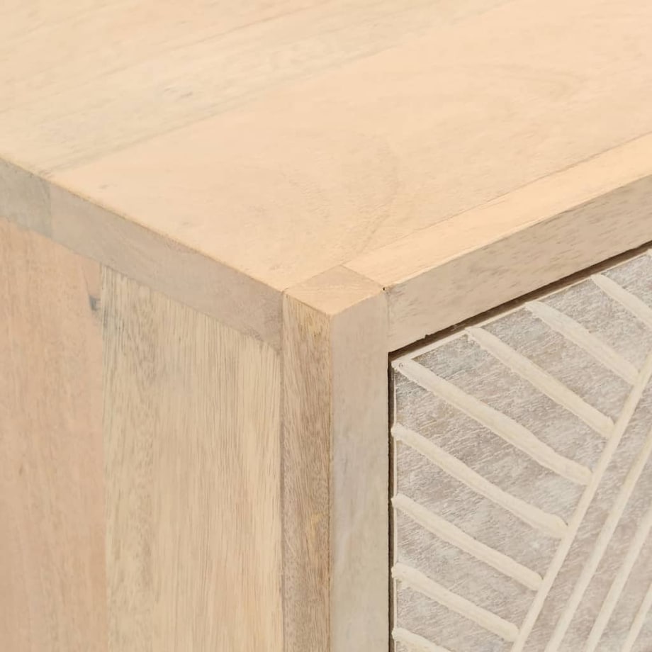 vidaXL Komoda, 55x30x76 cm, lite drewno mango i żelazo