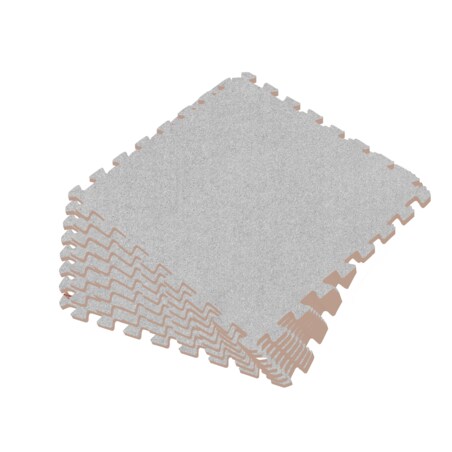 Puzzle dywanowe mata piankowa dywan 6szt. brązowa Massido