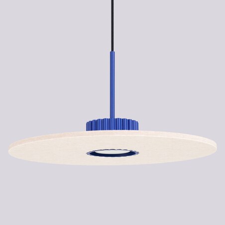 Lampa wisząca OVO 1 ultramaryna/beżowa filc Gx53