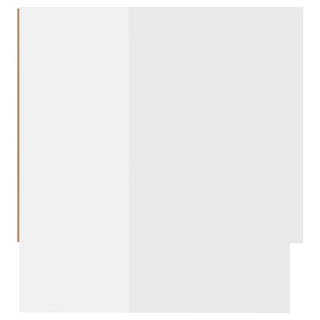 vidaXL Szafka, biała na wysoki połysk, 100x32,5x35 cm