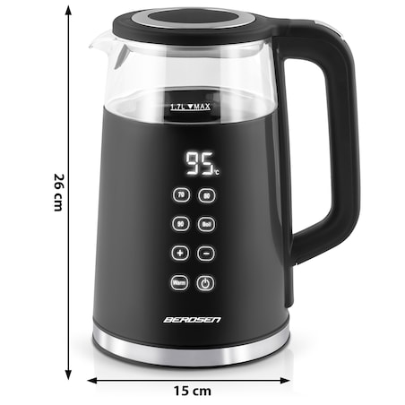 Czajnik elektryczny 2200w panel dotykowy 1,7l Berdsen