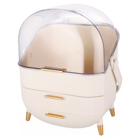 Organizer na kosmetyki XL kosmetyczka beżowa