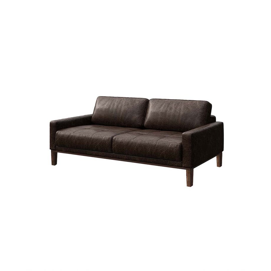 Sofa 2-osobowa Musso - ciemnobrązowa vintage