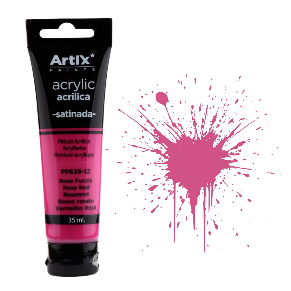 farba akrylowa rose red artix pp639-12, 35ml