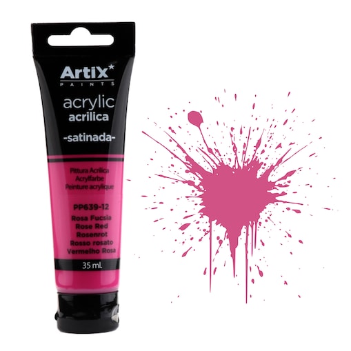 farba akrylowa rose red artix pp639-12, 35ml