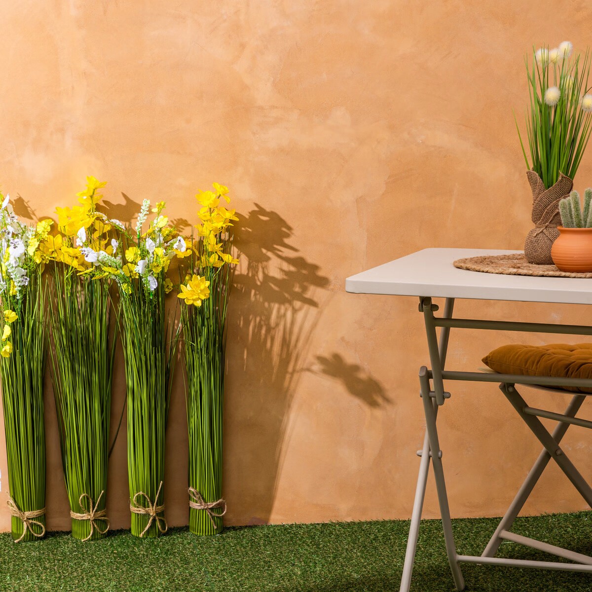 Bukiet sztucznych kwiatów LUDO, 58 cm