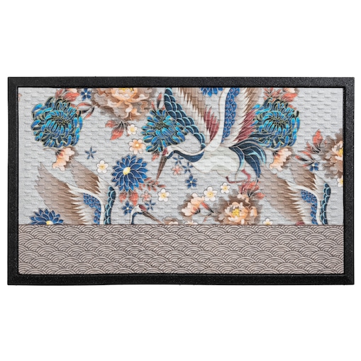 Wycieraczka wejściowa 45x75cm Soft Step Lima Oriental Birds Wielokolorowy