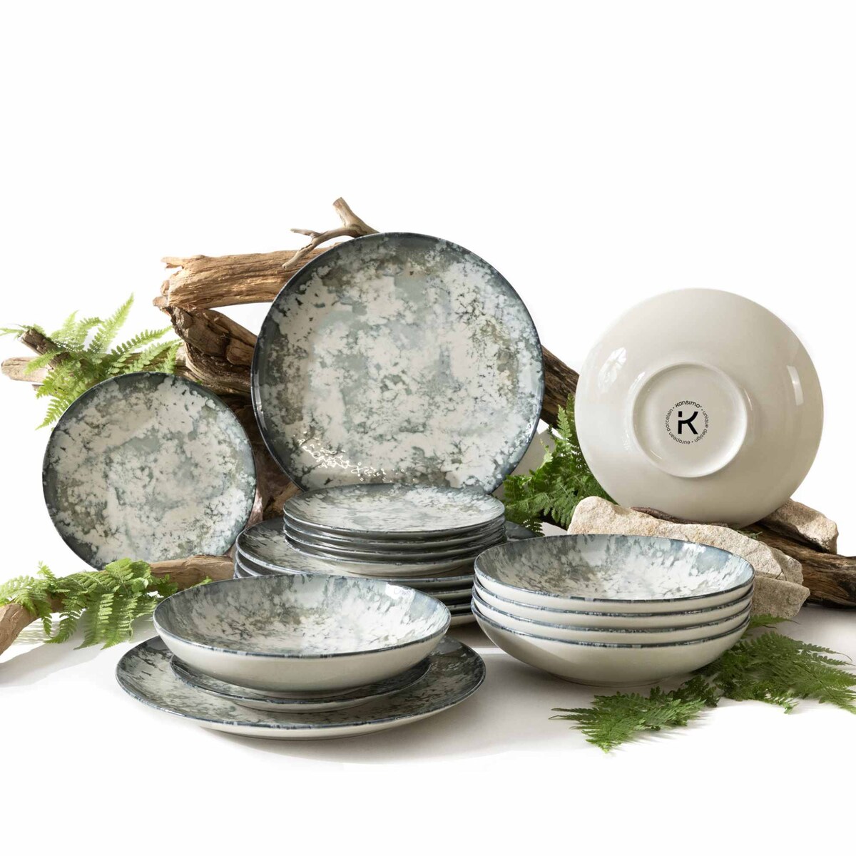 Zestaw obiadowy 6os. (18 el.) FINGO