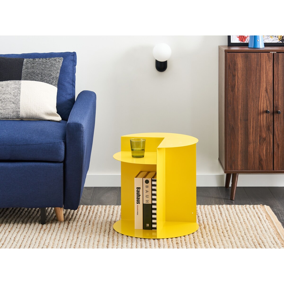 Stolik pomocniczy TAGGART Metal Żółty