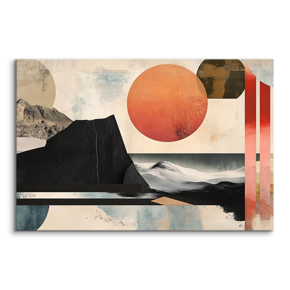 Obraz Na Płótnie Do Sypialni Krajobraz Abstrakcja Zachód Słońca 120x80cm