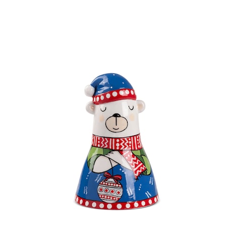 Dzwonek Miś polarny 9 cm - Egan Italy