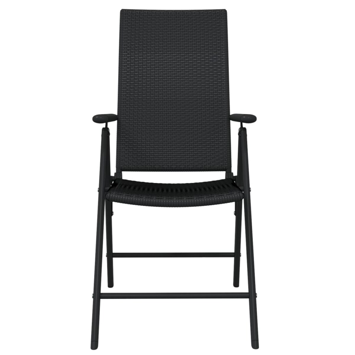 vidaXL 7-częściowy zestaw mebli ogrodowych, czarny