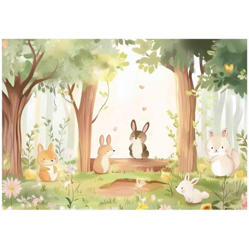 Fototapeta Dla Dzieci Na Flizelinie Las Drzewa Zielony 250x175