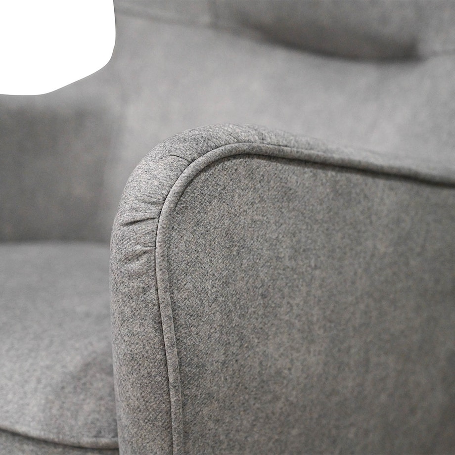 Fotel nowoczesny Romeo - szary - 82cm x 113cm x 94cm