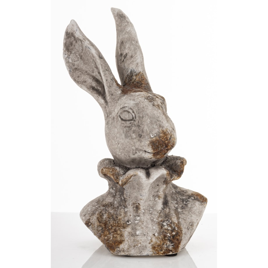 Figurka - popiersie królika 27,5x15x12 cm TORACE - V szary mały
