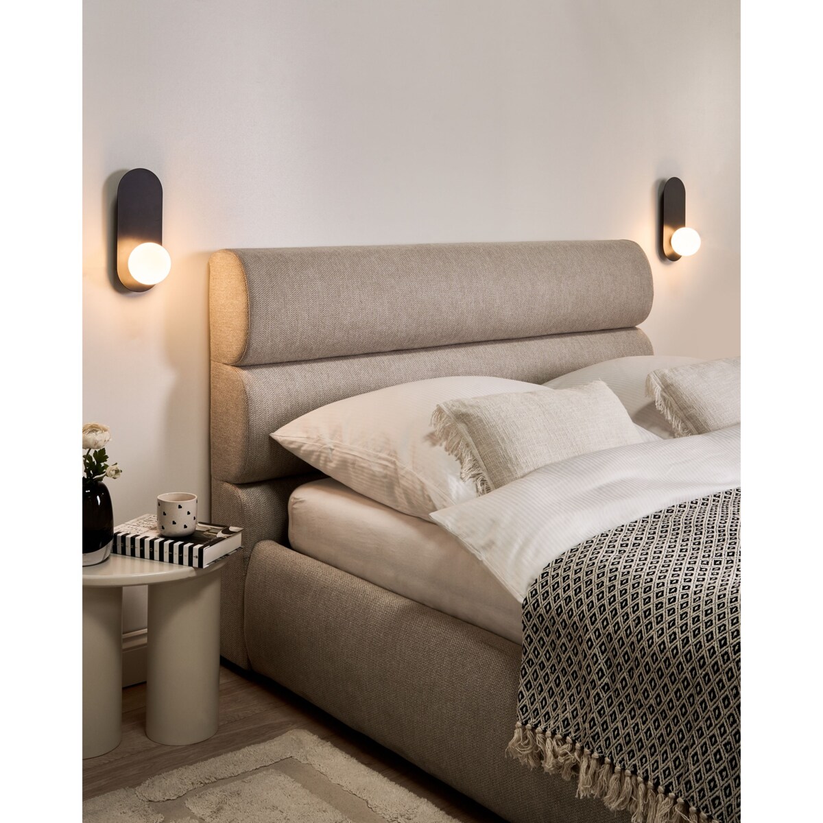 Zestaw 2 lamp ściennych LEISI Czarny
