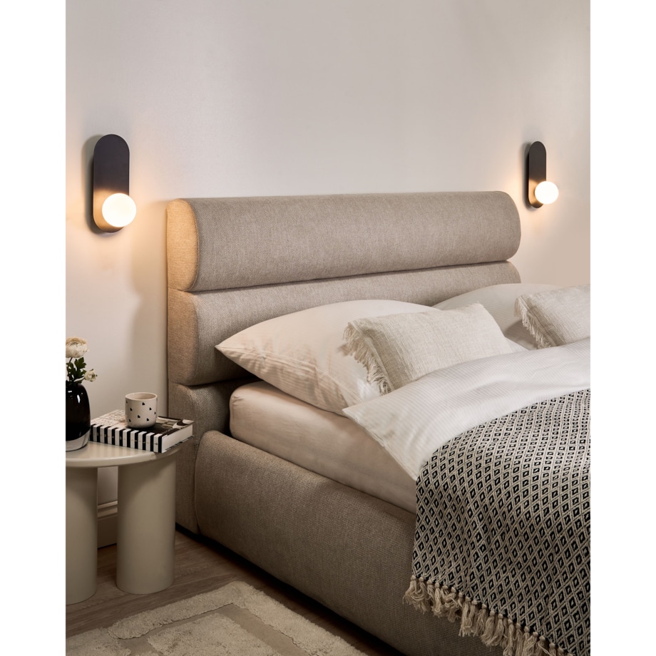 Zestaw 2 lamp ściennych LEISI Czarny