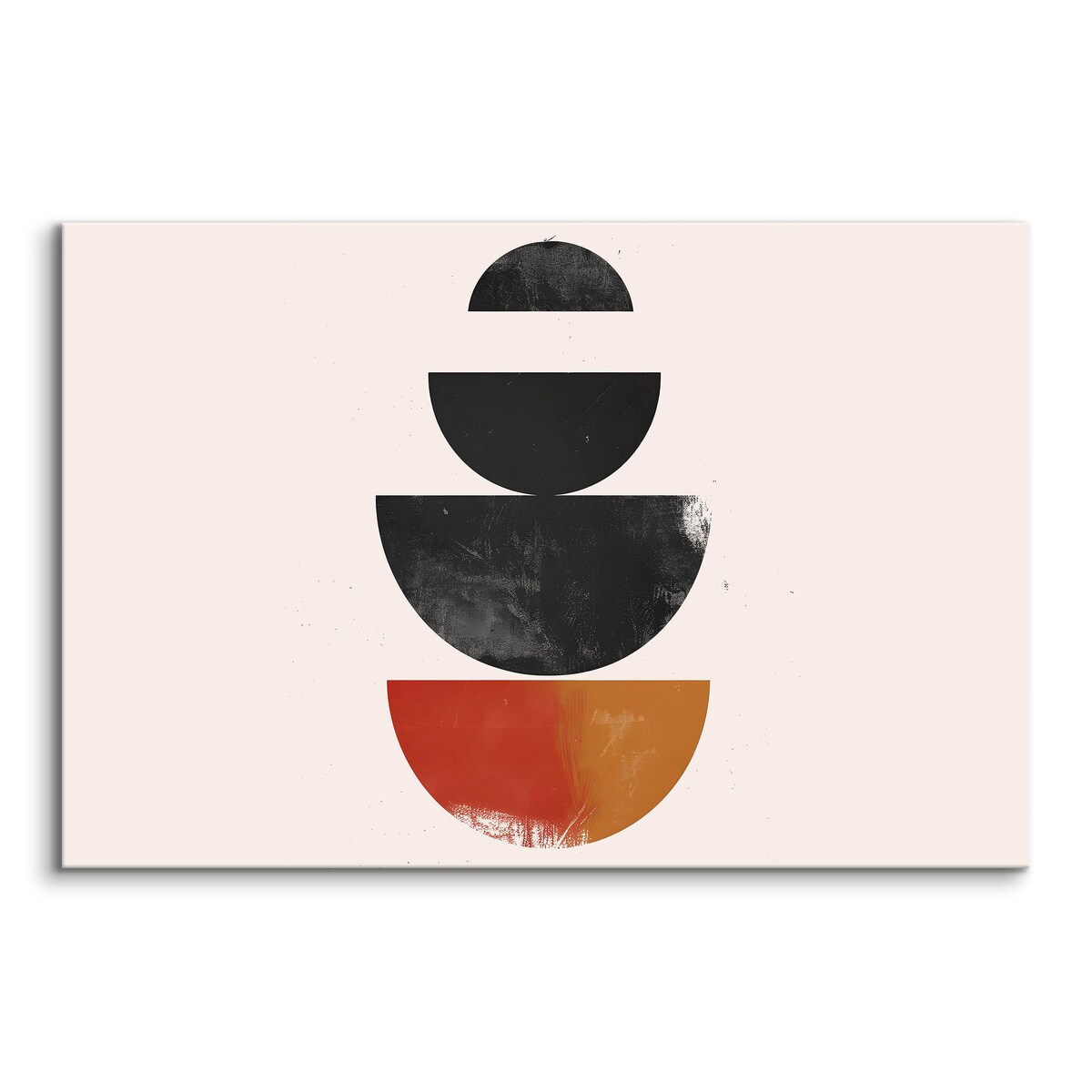 Obraz Ścienny Do Salonu Abstrakcja Boho Misy Kamienie Styl Japoński 120x80cm