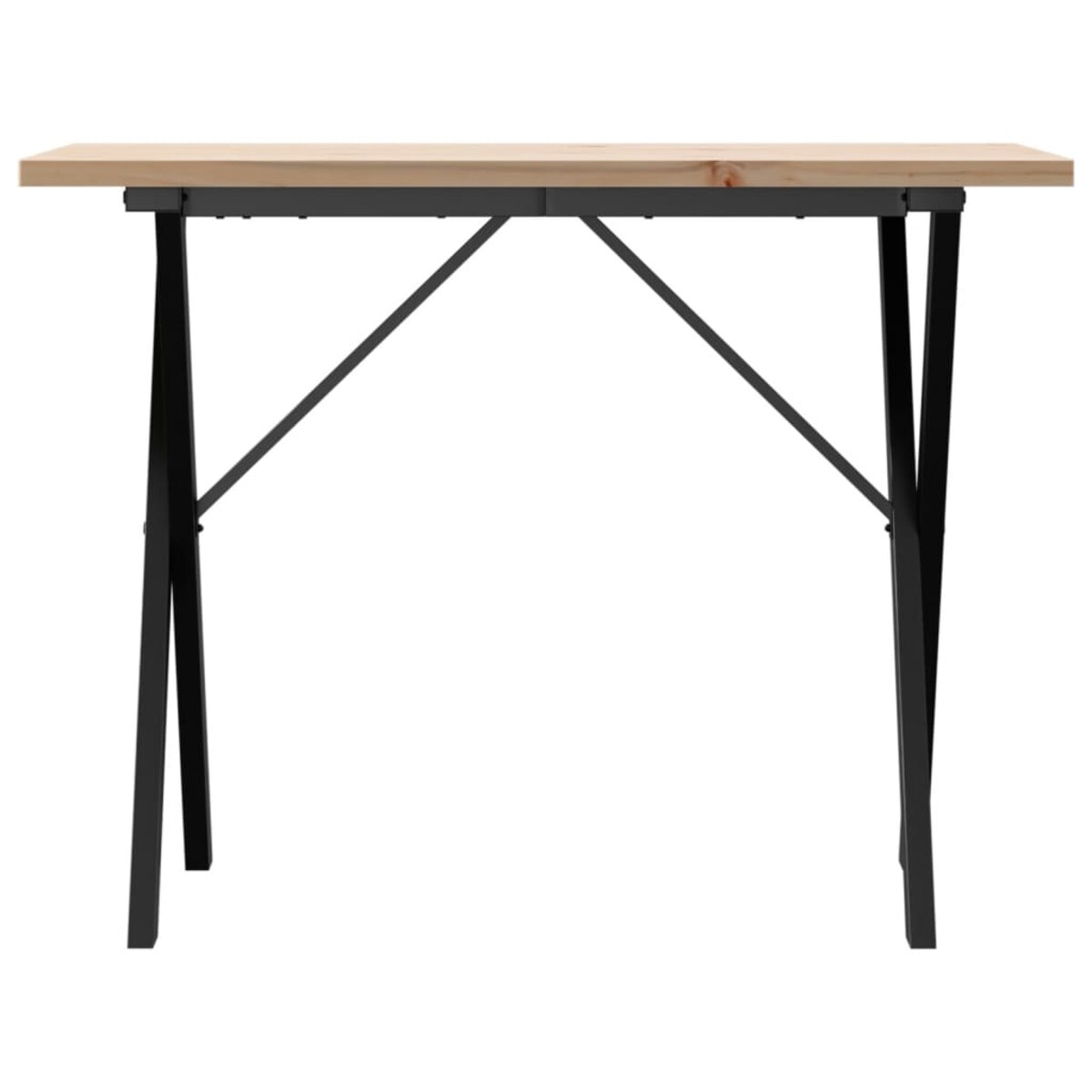vidaXL Stół jadalniany z nogami w kształcie litery X, 100x50x75,5 cm
