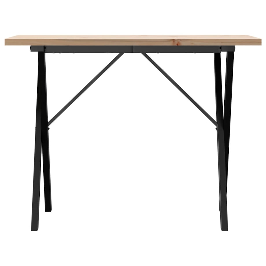 vidaXL Stół jadalniany z nogami w kształcie litery X, 100x50x75,5 cm