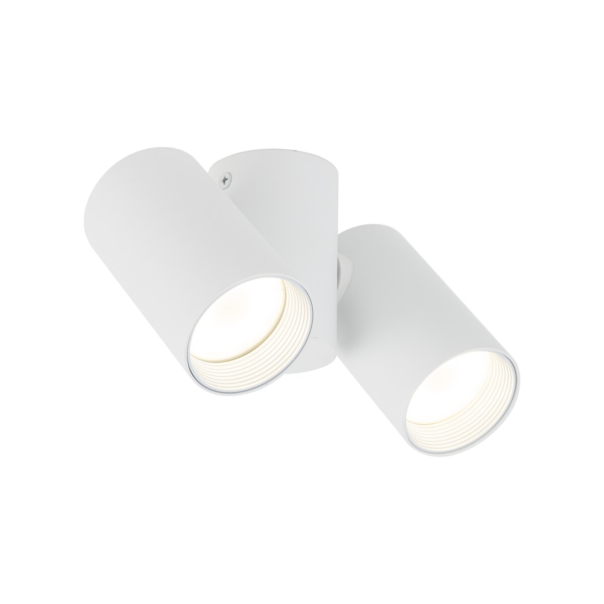 Lampa sufitowa spot TK Lighting AMIS White 2xGU10 biała ze złotym akcentem ruchome reflektory downlight 10975
