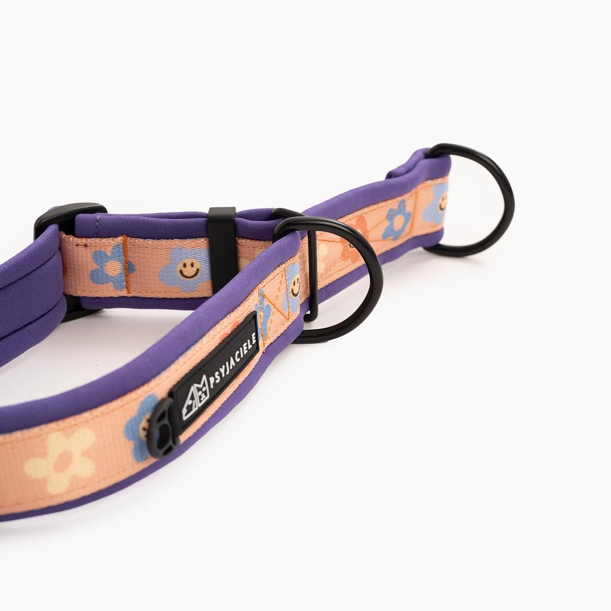 Obroża półzaciskowa SUPER SOFT "Oopsy Daisy" - Szerokość taśmy: 38mm, Rozmiar: L