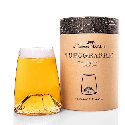 Szklanka Long Drink - Topographic - Kilimanjaro