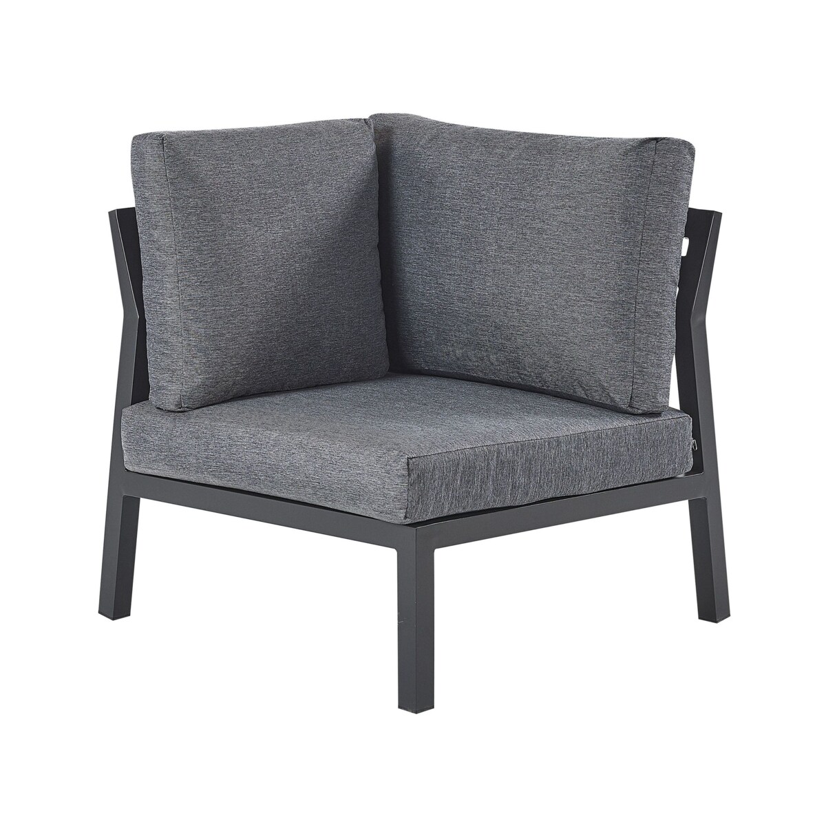 Narożnik ogrodowy ze stolikiem dla 5 osób VIZZINI Metal Szary