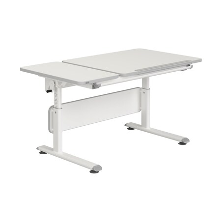 Biurko regulowane PAIDI DIEGO GT 130 cm – kredowa biel / biały