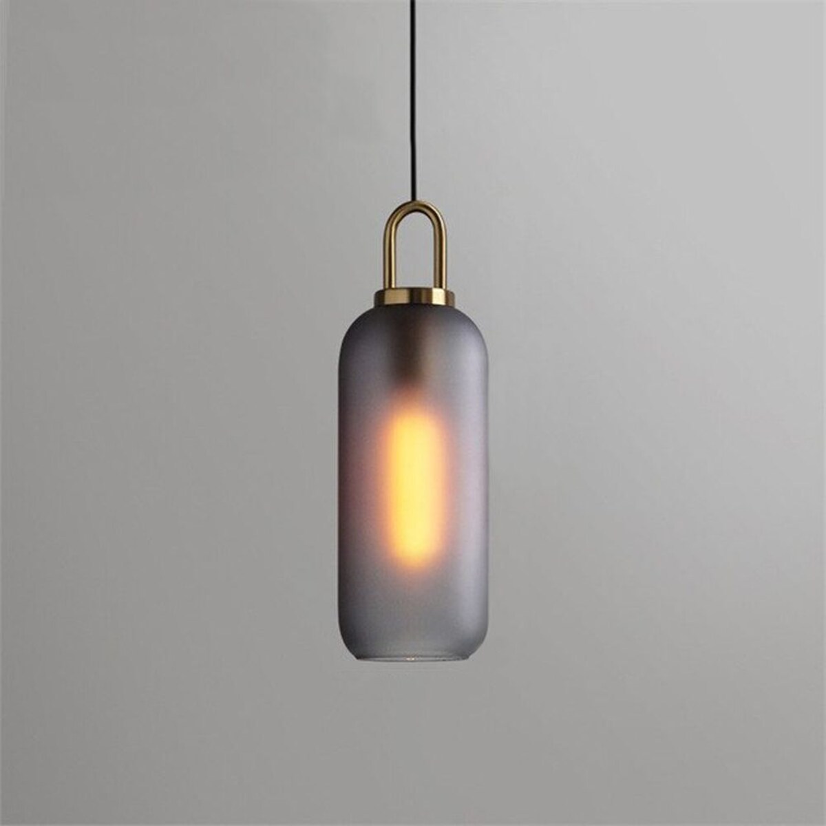 Lampa Sufitowa Wisząca App628-1Cp Szary, Metal