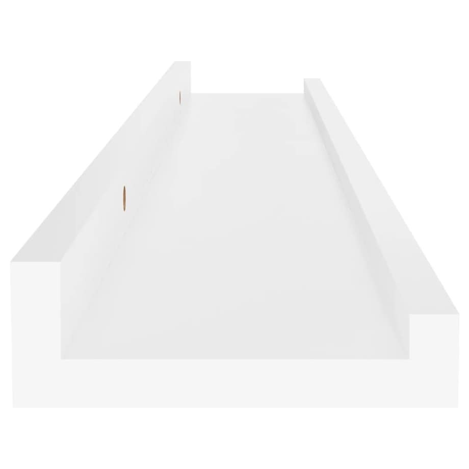 vidaXL Półki ścienne, 4 szt., białe, 60x9x3 cm
