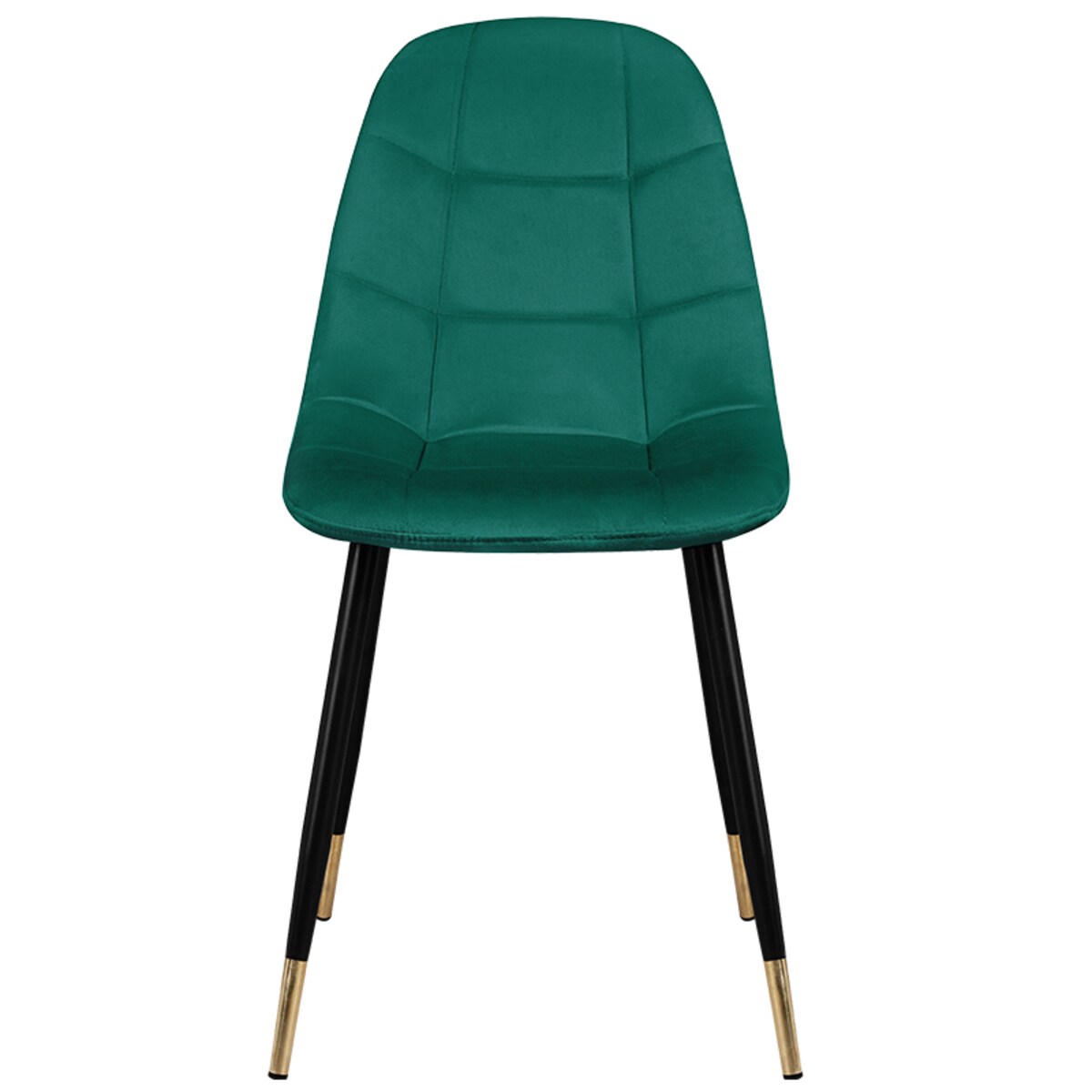 Krzesło tapicerowane welurowe pikowane nowoczesne do salonu jadalni