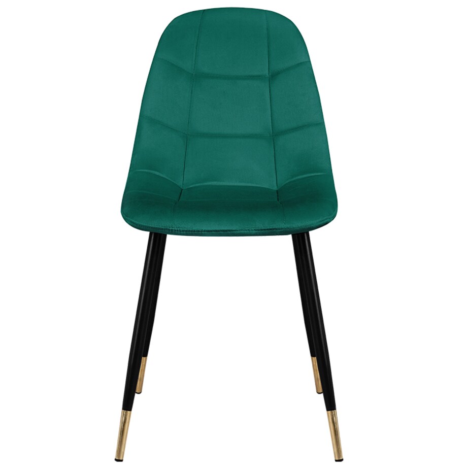 Krzesło tapicerowane welurowe pikowane nowoczesne do salonu jadalni