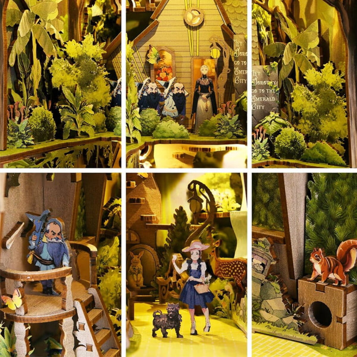 Miniaturowy domek Book Nook - Czarnoksiężnik z Krainy OZ
