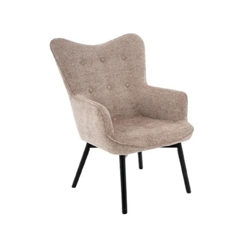 Fotel do salonu CARMEN RAVEN ciemnobeżowy