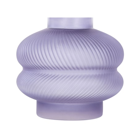 Wazon na kwiaty szklany 24 cm fioletowy RODIA